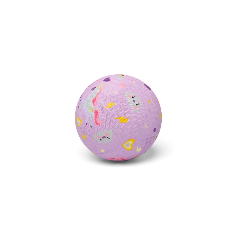 BALLON EN CAOUTCHOUC PARME 18 CM "LICORNES" - LITTLE L