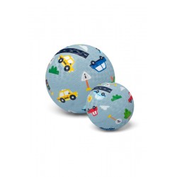 BALLON EN CAOUTCHOUC 18 CM "VOITURES" - LITTLE L