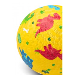 BALLON EN CAOUTCHOUC JAUNE 13 CM "DINOSAURES" - LITTLE L