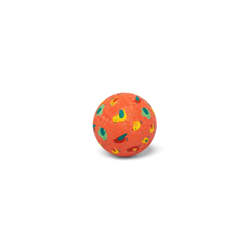 BALLON EN CAOUTCHOUC CORAIL 13 CM "OISEAUX" - LITTLE L