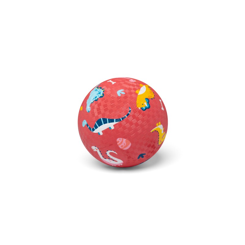BALLON EN CAOUTCHOUC 18 CM ROSE "DINOSAURES" - LITTLE L