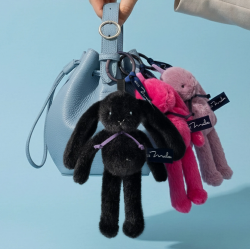 PORTE CLES MELOE LAPIN ROSE BUBBLE GUM - MAILOU