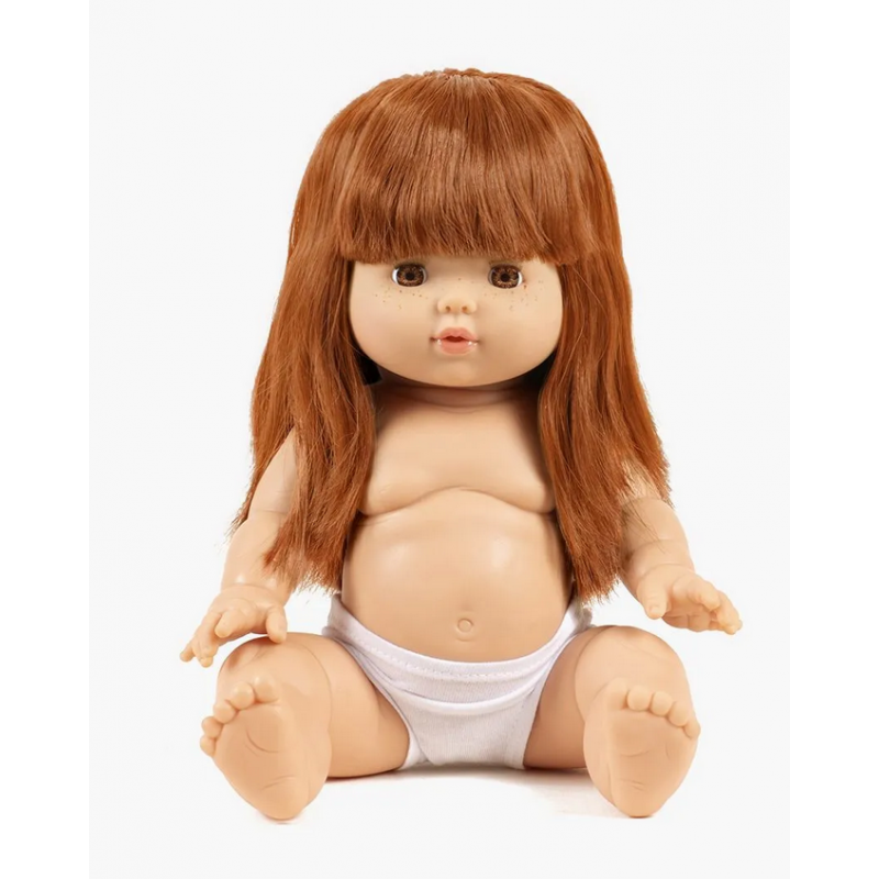 POUPÉE ROUSSE AUX CHEVEUX LONGS AMBRE - MINIKANE