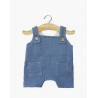 SALOPETTE COURTE ANTONIN EN GAZE BLEU JEAN - MINIKANE