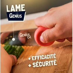 COUTEAU EDUCATIF GENIUS CUT CREME MYRTILLE - LES PETITS ARCHITECTES