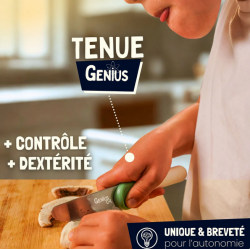 COUTEAU EDUCATIF GENIUS CUT CREME MYRTILLE - LES PETITS ARCHITECTES