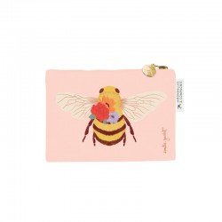 PORTE MONNAIE EN COTON ROSE...