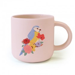 MUG CERAMIQUE ROND ROSE...