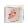 MUG CERAMIQUE ROND ROSE MESANGE FLEURS "SOIS TOI-MÊME SUBLIME" - HIRONDELLES ET COMPAGNIE