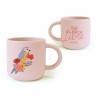 MUG CERAMIQUE ROND ROSE MESANGE FLEURS "SOIS TOI-MÊME SUBLIME" - HIRONDELLES ET COMPAGNIE