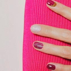 MOYENNES PAILLETTES ROSE GOLD BIODEGRADABLES - NAILMATIC