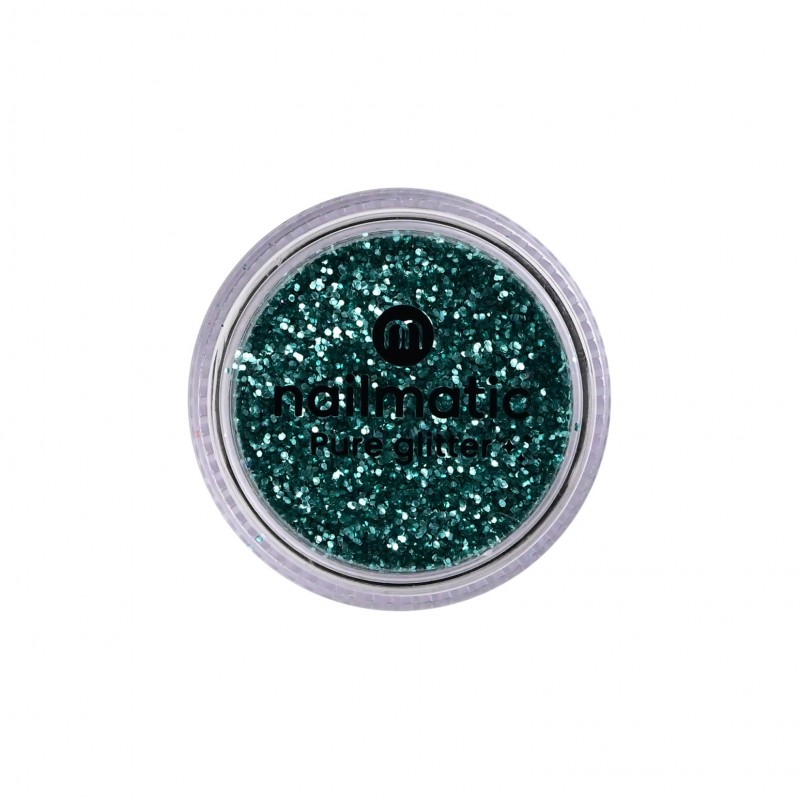 MOYENNES PAILLETTES TURQUOISES BIODEGRADABLES - NAILMATIC