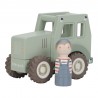 TRACTEUR EN BOIS AVEC SA FIGURINE - LITTLE DUTCH