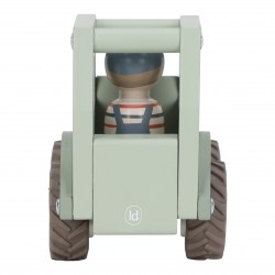TRACTEUR EN BOIS AVEC SA FIGURINE - LITTLE DUTCH