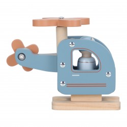 HELICOPTERE EN BOIS AVEC SA FIGURINE - LITTLE DUTCH