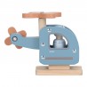 HELICOPTERE EN BOIS AVEC SA FIGURINE - LITTLE DUTCH