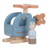 HELICOPTERE EN BOIS AVEC SA FIGURINE - LITTLE DUTCH