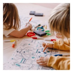 SET DE TABLE CHEVALIERS A COLORIER - SUPER PETIT