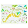MINI SET DE TABLE A COLORIER PLAY MAT DINO - SUPER PETIT
