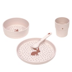 COFFRET REPAS ROSE LAPIN -...
