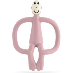 SINGE DE DENTITION EN SILICONE ROSE POUDRE - MATCHSTIK MONKEY