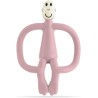 SINGE DE DENTITION EN SILICONE ROSE POUDRE - MATCHSTIK MONKEY