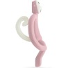 SINGE DE DENTITION EN SILICONE ROSE POUDRE - MATCHSTIK MONKEY