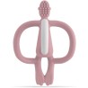 SINGE DE DENTITION EN SILICONE ROSE POUDRE - MATCHSTIK MONKEY