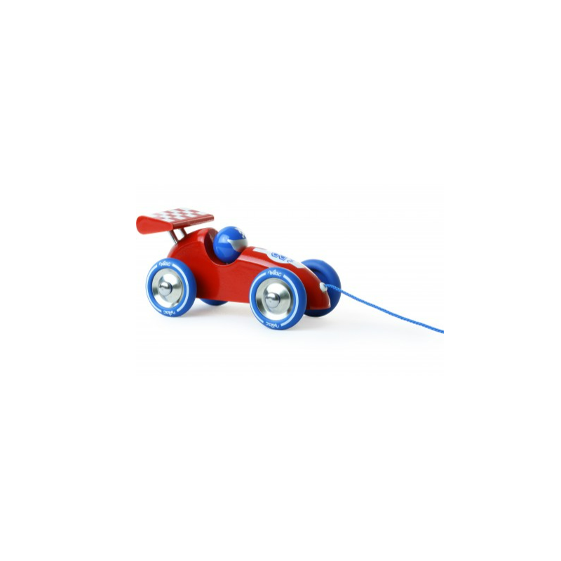 VOITURE DE COURSE A TRAINER BLEU ET ROUGE - VILAC