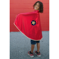 DEGUISEMENT CAPE REVERSIBLE SUPER HÉROS 5/6ANS - GREAT PRETENDERS