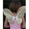 SET JUPE ET AILES SEQUINS DORES 4/6 ANS - GREAT PRETENDERS