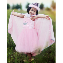 DEGUISEMENT CAPE DE  PRINCESSE VELOURS 5/6 ANS - GREAT PRETENDERS