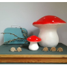 LAMPE CHAMPIGNON ROUGE MOYEN MODELE - EGMONT