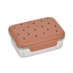 LUNCH BOX HAPPY PRINT CARAMEL - LASSIG