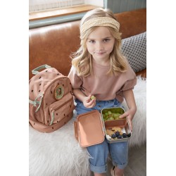 LUNCH BOX HAPPY PRINT CARAMEL - LASSIG