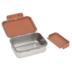LUNCH BOX HAPPY PRINT CARAMEL - LASSIG