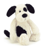 BASHFUL CHIEN BLACK CREAM MEDIUM - JELLYCAT