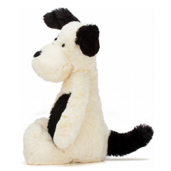 BASHFUL CHIEN BLACK CREAM MEDIUM - JELLYCAT