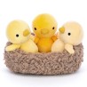 3 POUSSINS DANS LEUR NID - JELLYCAT