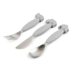 SET COUVERTS SILICONE GRIS