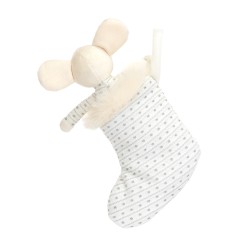 SOURIS DANS SA CHAUSSETTE SHIMMER STOCKING MOUSE - JELLYCAT