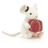 SOURIS DE NOEL AVEC UN CADEAU MERRY MOUSE WITH PRESENT - JELLYCAT