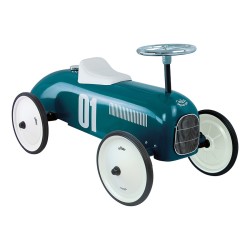 PORTEUR VOITURE VINTAGE BLEU PETROLE - VILAC