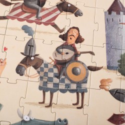 PUZZLE CHEVALIER I'M A KNIGHT 100 PIECES - LONDJI