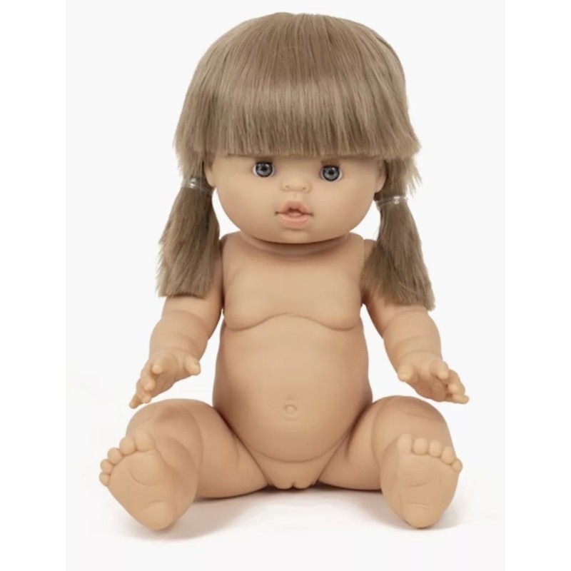 POUPÉE BLONDE COUETTES ET YEUX CLAIRS YZE - MINIKANE