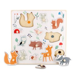 PUZZLE BOUTONS ANIMAUX MONDE - VILAC