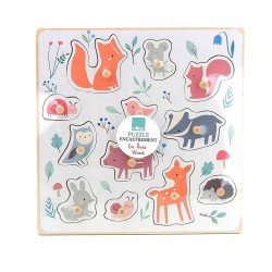 PUZZLE BOUTONS ANIMAUX MONDE - VILAC