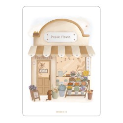 CARTE "CHEZ LE FLEURISTE" -...