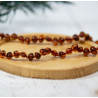 COLLIER D'AMBRE COGNAC - IRREVERSIBLE BIJOUX