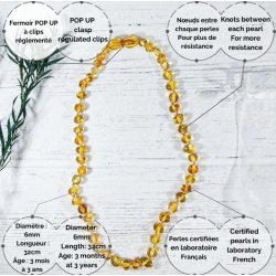 COLLIER D'AMBRE HONEY - IRREVERSIBLE BIJOUX